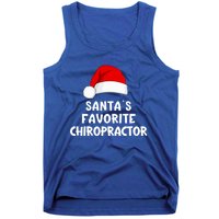 Christmas SantaS Favorite Chiropractor Funny Chiropractic Great Gift Tank Top