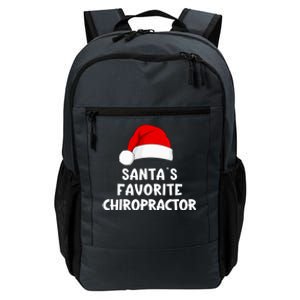 Christmas SantaS Favorite Chiropractor Funny Chiropractic Great Gift Daily Commute Backpack