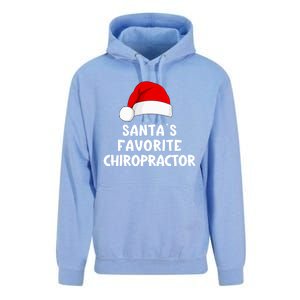 Christmas SantaS Favorite Chiropractor Funny Chiropractic Great Gift Unisex Surf Hoodie