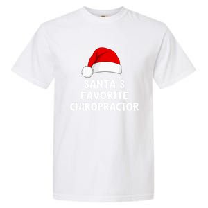 Christmas SantaS Favorite Chiropractor Funny Chiropractic Great Gift Garment-Dyed Heavyweight T-Shirt