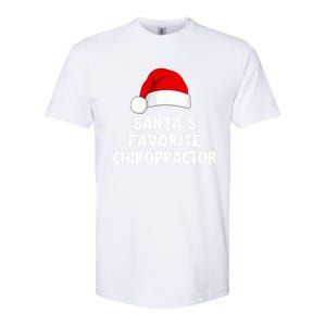 Christmas SantaS Favorite Chiropractor Funny Chiropractic Great Gift Softstyle CVC T-Shirt