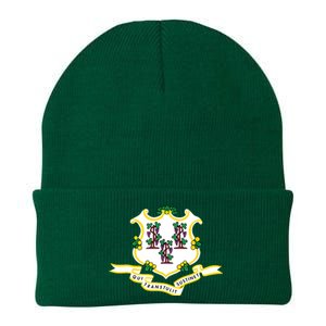 Connecticut State Flag Knit Cap Winter Beanie