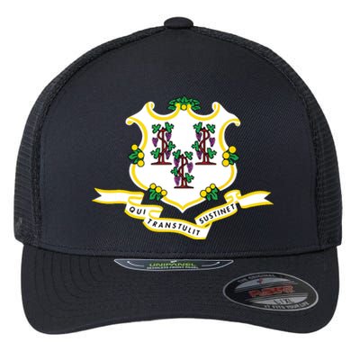 Connecticut State Flag Flexfit Unipanel Trucker Cap