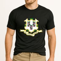 Connecticut State Flag Cooling Performance Crew T-Shirt