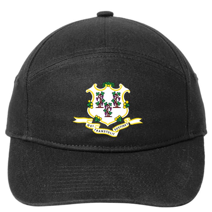 Connecticut State Flag 7-Panel Snapback Hat