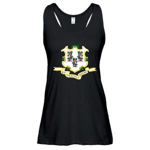 Connecticut State Flag Ladies Essential Flowy Tank