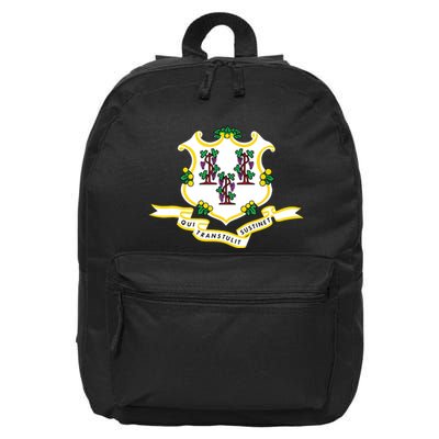 Connecticut State Flag 16 in Basic Backpack