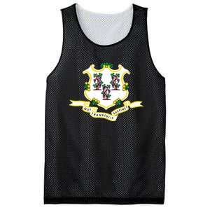 Connecticut State Flag Mesh Reversible Basketball Jersey Tank