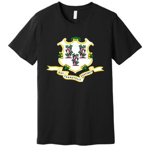 Connecticut State Flag Premium T-Shirt