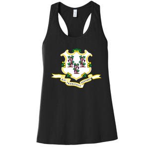 Connecticut State Flag Women's Racerback Tank