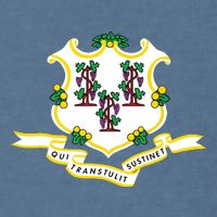 Connecticut State Flag Garment-Dyed Sweatshirt
