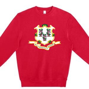 Connecticut State Flag Premium Crewneck Sweatshirt