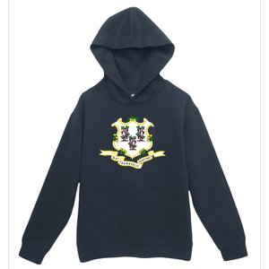 Connecticut State Flag Urban Pullover Hoodie