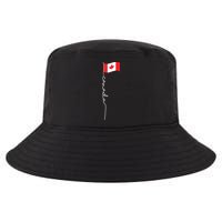 Canada Signature Flag Pole Patriotic Canadian Flag Cool Comfort Performance Bucket Hat