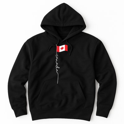 Canada Signature Flag Pole Patriotic Canadian Flag Hoodie