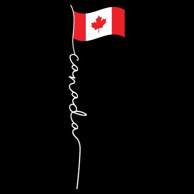 Canada Signature Flag Pole Patriotic Canadian Flag T-Shirt