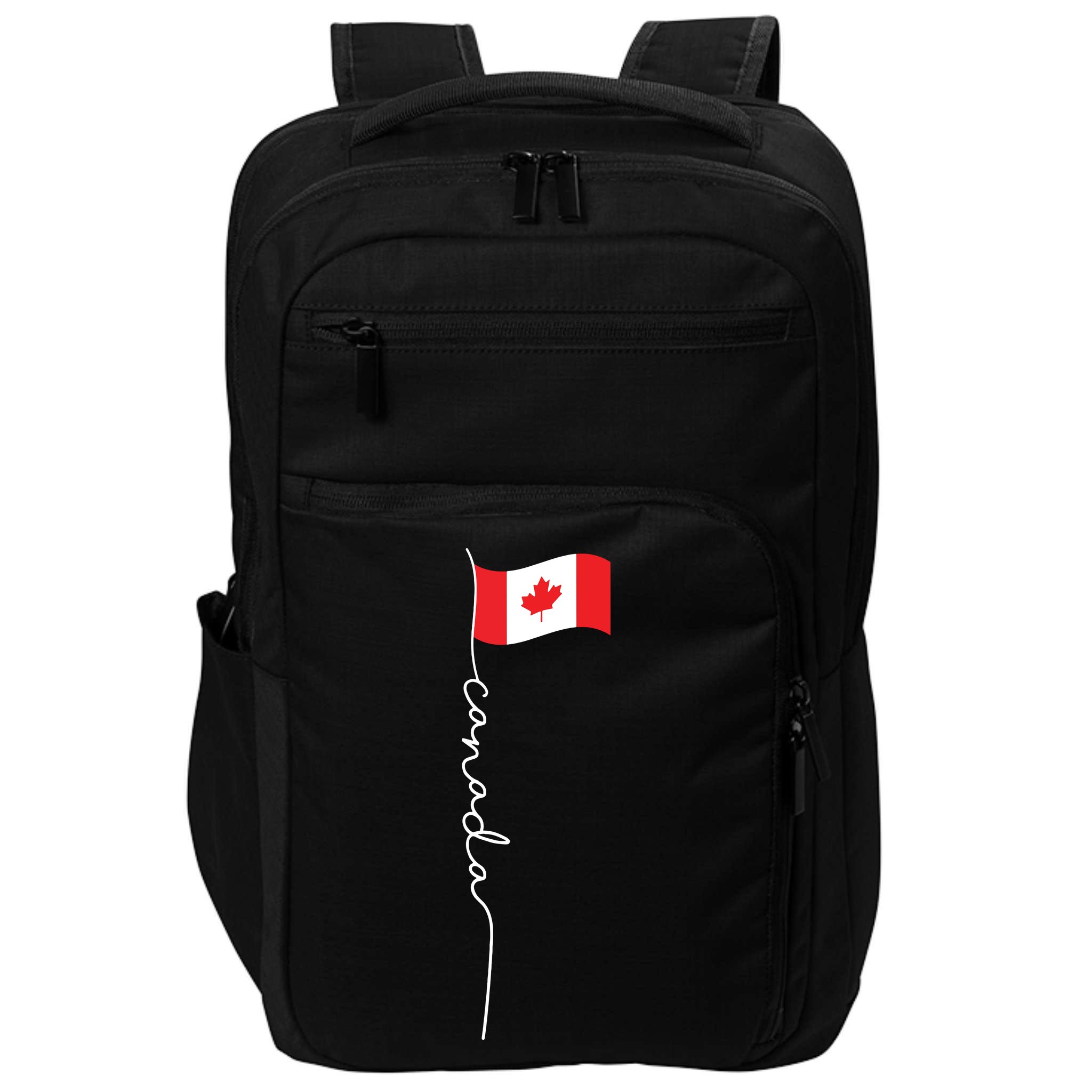 Canada Signature Flag Pole Patriotic Canadian Flag Impact Tech Backpack