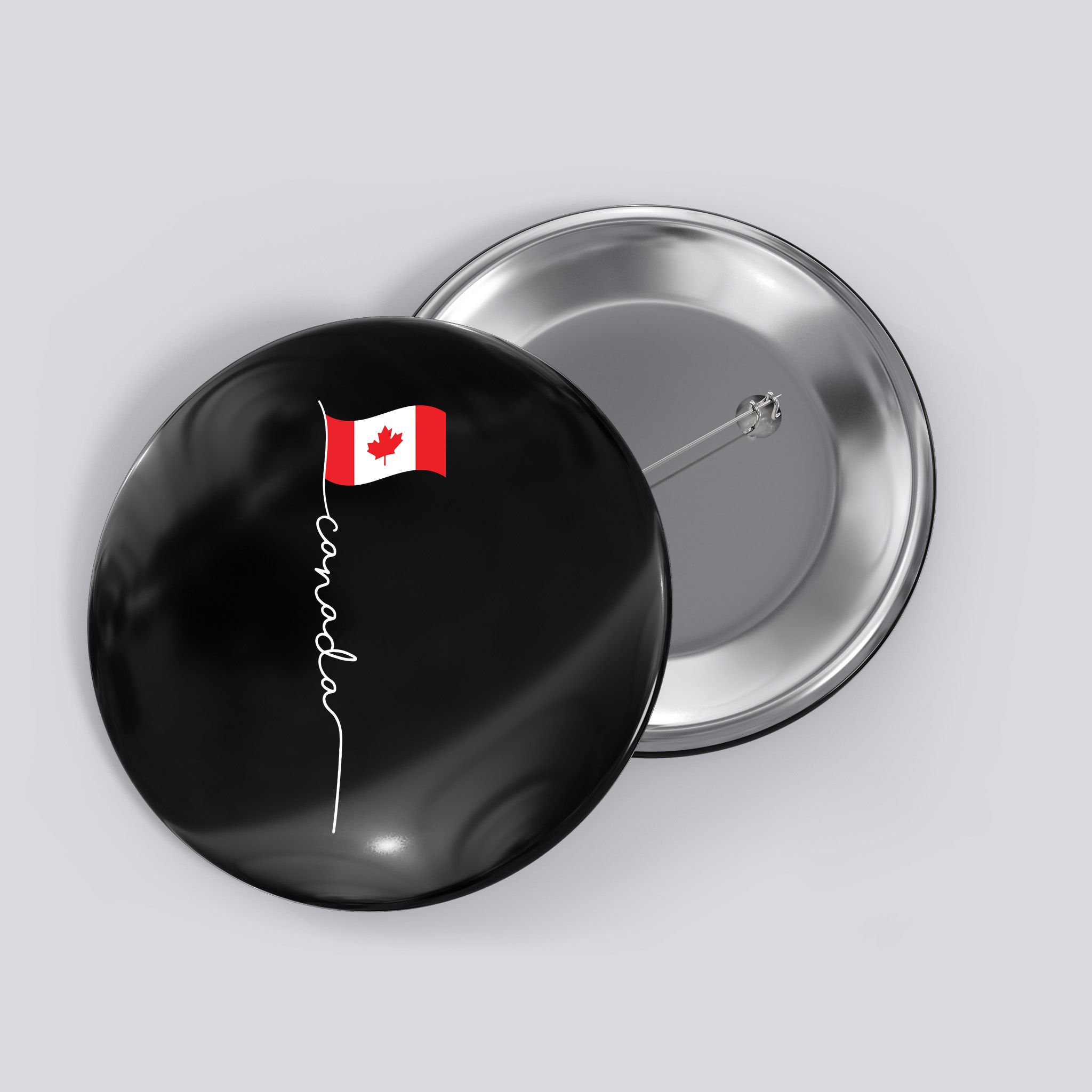 Canada Signature Flag Pole Patriotic Canadian Flag Button