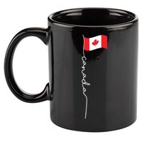 Canada Signature Flag Pole Patriotic Canadian Flag 11oz C Handle Ceramic Mug