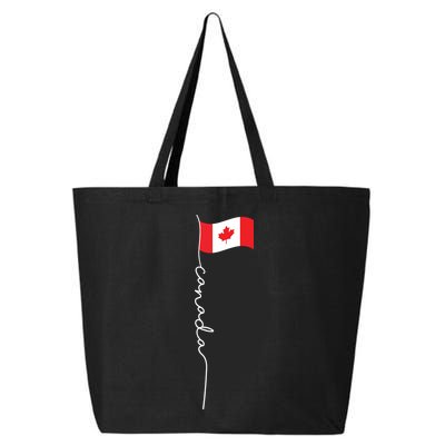 Canada Signature Flag Pole Patriotic Canadian Flag 25L Jumbo Tote