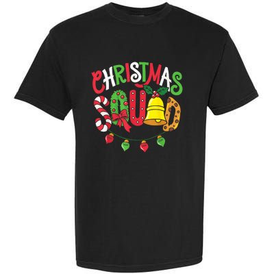 Christmas Squad Family Matching Pajama Funny Boy Girls Xmas Garment-Dyed Heavyweight T-Shirt