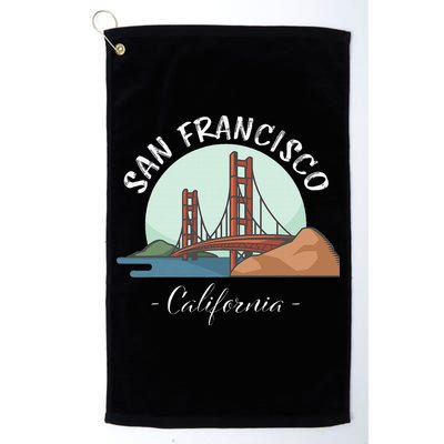 California San Francisco Gift Golden Gate Bridge Souvenir Golf Towel