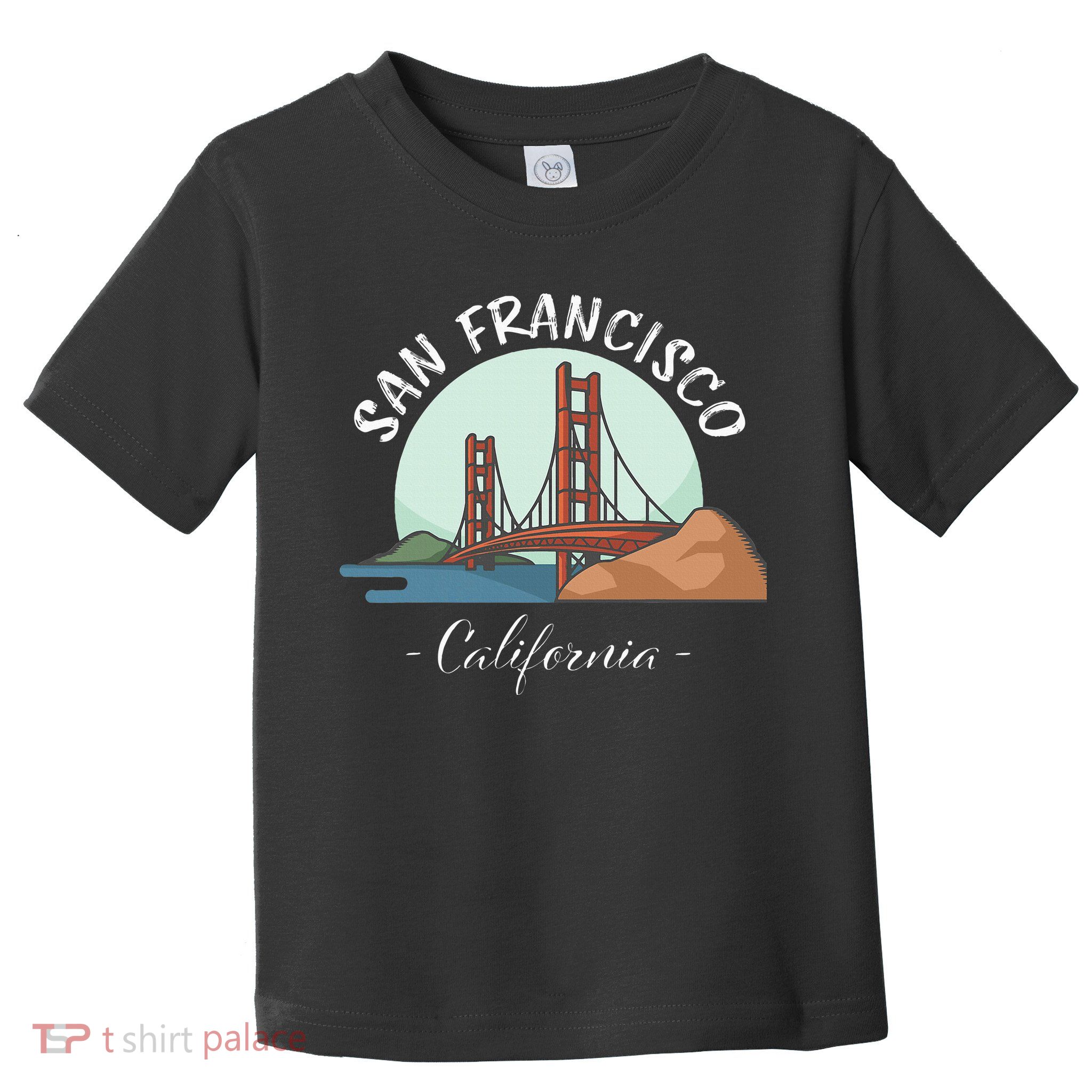 California San Francisco Gift Golden Gate Bridge Souvenir Toddler T-Shirt