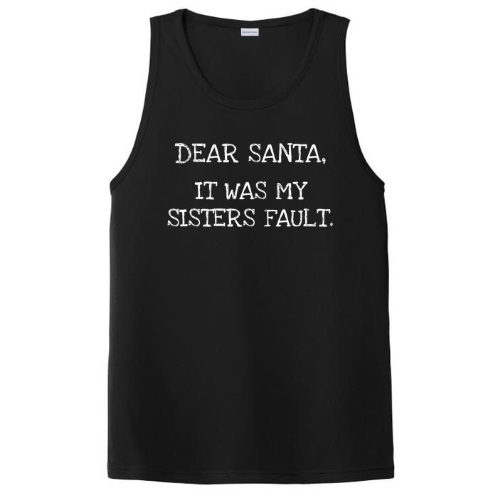 Christmas Sisters Fault Siblings Joke PosiCharge Competitor Tank