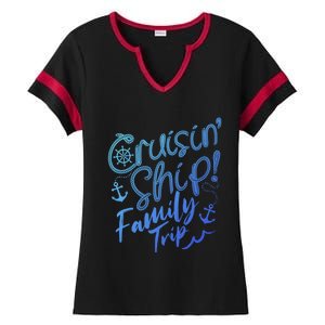 Cruise Squad Family Vacation Matching Fun Reunion Group Funny Gift Ladies Halftime Notch Neck Tee