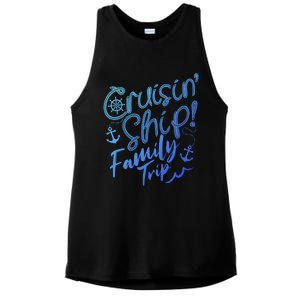 Cruise Squad Family Vacation Matching Fun Reunion Group Funny Gift Ladies PosiCharge Tri-Blend Wicking Tank