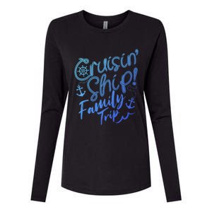 Cruise Squad Family Vacation Matching Fun Reunion Group Funny Gift Womens Cotton Relaxed Long Sleeve T-Shirt