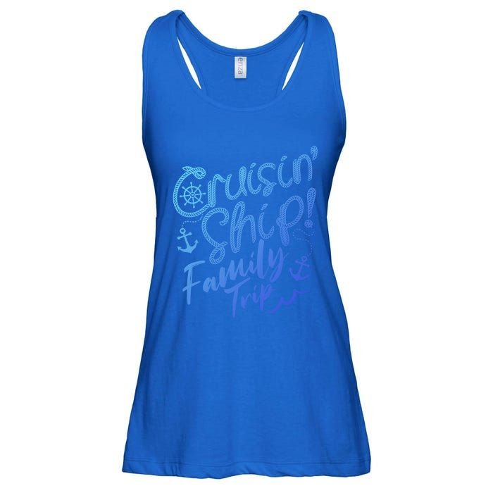 Cruise Squad Family Vacation Matching Fun Reunion Group Funny Gift Ladies Essential Flowy Tank