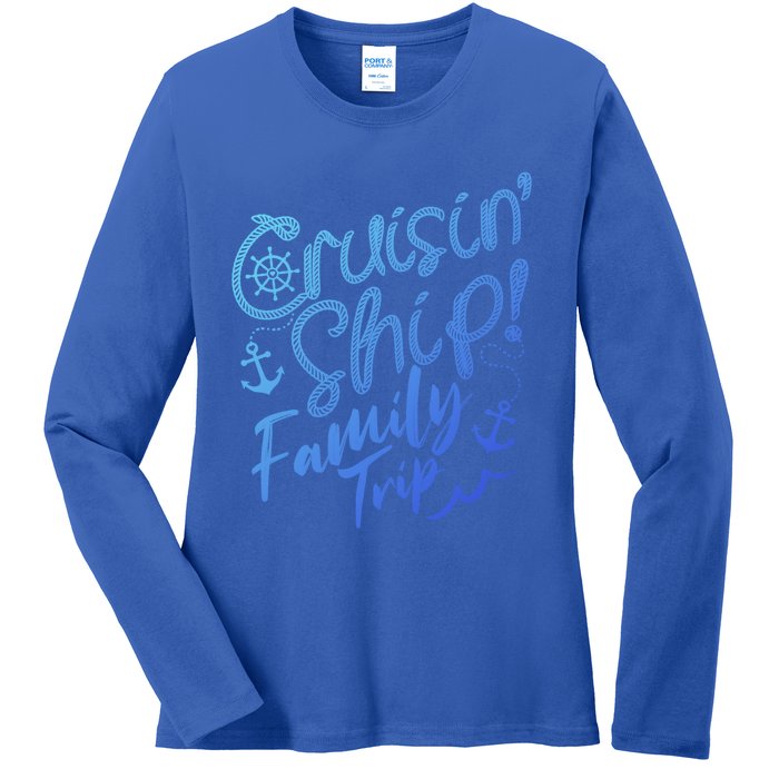 Cruise Squad Family Vacation Matching Fun Reunion Group Funny Gift Ladies Long Sleeve Shirt