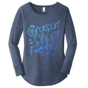 Cruise Squad Family Vacation Matching Fun Reunion Group Funny Gift Women's Perfect Tri Tunic Long Sleeve Shirt