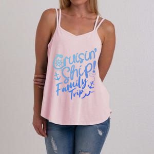 Cruise Squad Family Vacation Matching Fun Reunion Group Funny Gift Women's Strappy Tank