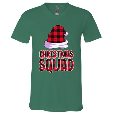 Christmas Squad Family Group Matching Christmas Party Pajama V-Neck T-Shirt