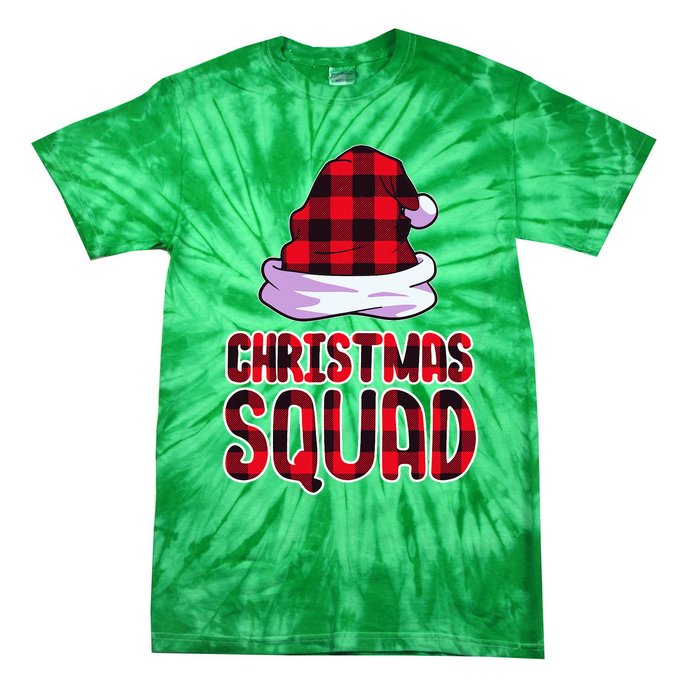 Christmas Squad Family Group Matching Christmas Party Pajama Tie-Dye T-Shirt