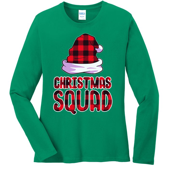 Christmas Squad Family Group Matching Christmas Party Pajama Ladies Long Sleeve Shirt