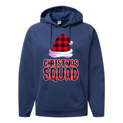 Christmas Squad Family Group Matching Christmas Party Pajama Performance Fleece Hoodie