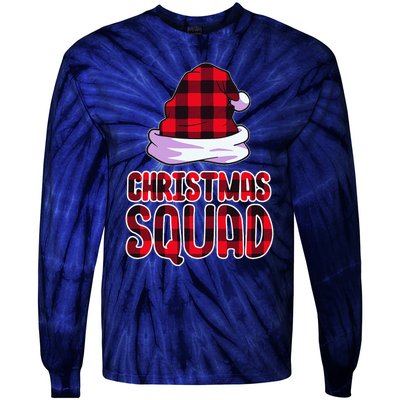 Christmas Squad Family Group Matching Christmas Party Pajama Tie-Dye Long Sleeve Shirt