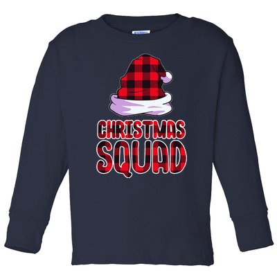 Christmas Squad Family Group Matching Christmas Party Pajama Toddler Long Sleeve Shirt