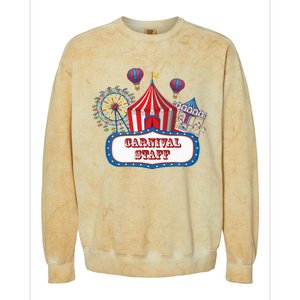 Carnival Staff For Circus Event Staff & Ringmaster Lover Colorblast Crewneck Sweatshirt