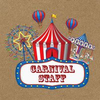 Carnival Staff For Circus Event Staff & Ringmaster Lover Cotton Canvas Backpack