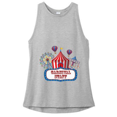 Carnival Staff For Circus Event Staff & Ringmaster Lover Ladies PosiCharge Tri-Blend Wicking Tank