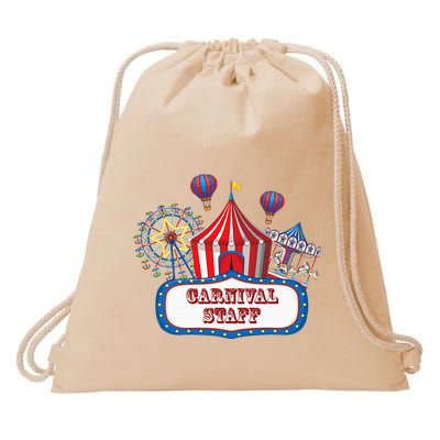 Carnival Staff For Circus Event Staff & Ringmaster Lover Drawstring Bag