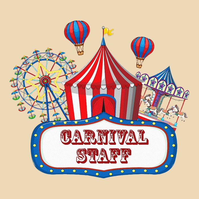 Carnival Staff For Circus Event Staff & Ringmaster Lover Drawstring Bag