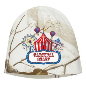 Carnival Staff For Circus Event Staff & Ringmaster Lover Kati - Camo Knit Beanie