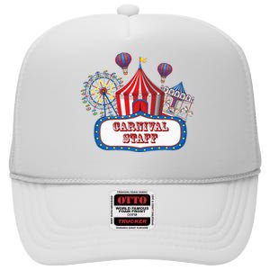 Carnival Staff For Circus Event Staff & Ringmaster Lover High Crown Mesh Back Trucker Hat