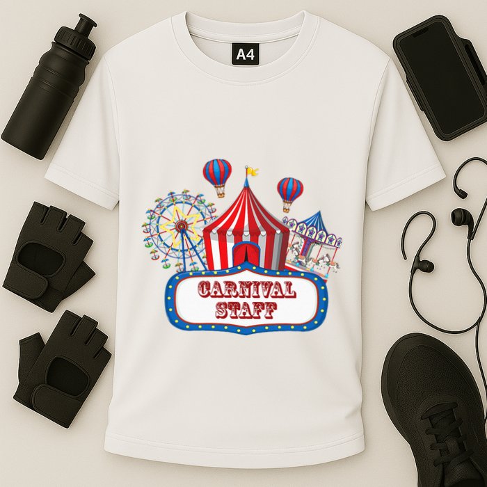 Carnival Staff For Circus Event Staff & Ringmaster Lover Cooling Performance Crew T-Shirt