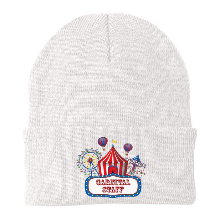 Carnival Staff For Circus Event Staff & Ringmaster Lover Knit Cap Winter Beanie